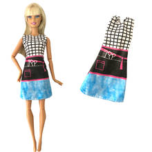 NK 1 шт. синее платье-кукла, модельная одежда, модная синяя юбка, танцевальный наряд для куклы Барби, аксессуары, игрушки 282H 6X 2024 - купить недорого