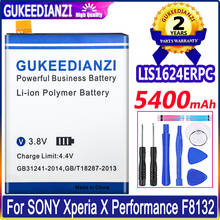 Аккумулятор GUKEEDIANZI 5400 мА · ч для SONY Xperia X, XperiaX Performance F8132, сменный аккумулятор LIS1624ERPC 2024 - купить недорого