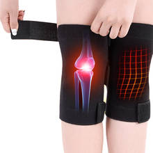 Joelheira magnética com aquecimento, suporte para terapia magnética, massageador de saúde ajustável, alívio de dor nas pernas, 1 par 2024 - compre barato