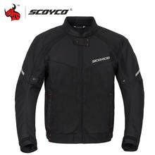 SCOYCO Summer Men Motorcycle Jacket Motocross Off-Road Jacket Motor Racing Jacket Breathable Mesh Moto Jacket Protective Gear 2024 - buy cheap