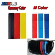 Pegatinas de rejilla de riñón doble para BMW, accesorio de color alemán/M para modelos serie 1, 2, 3, 4, 5, 6, 7, X1, X2, X3, X4, X5, Z4, E85, E89, M2, M3, M4 y M5, 3 unidades 2024 - compra barato