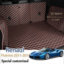 Alfombrilla de cuero para maletero de coche, accesorios de revestimiento de carga, maletero Interior, para Renault Fluence 2011-2017, Sedan 2024 - compra barato