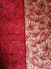 Tecido de renda étnico, tecido moderno de design francês, renda com lantejoulas africanas, bordado com miçangas, tecido de tule bordado para vestido de festa 2024 - compre barato