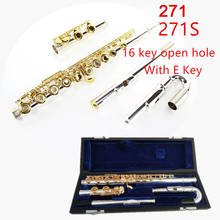 LAIIMAN Top Japan Flute 16 Hole Open with E Key 271s Gold key Flute C Key White Copper Flauta Transversal Music Instrumentos 2024 - buy cheap