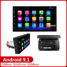 Radio Multimedia con GPS para coche, Radio con reproductor de vídeo, 7 pulgadas, 1 Din, Android 9,1, bluetooth, Wifi, 1 Din, pantalla ajustable 2024 - compra barato