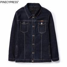 Camisa de cowboy de lã grossa, tamanho grande da ásia com bolsos de algodão para outono, jaqueta jeans masculina solta com botões 2024 - compre barato