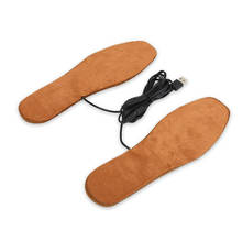 1 Pair USB Electric Powered Insoles Winter Heated Foot Warming Pads Outdoor Sports Shoes Boots Warmer Heating Insoles 2024 - buy cheap