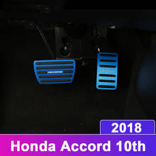 Car Styling Accelerator Gas Pedal Brake Pedal Non Slip Pedal Pads Cover AT For Honda Accord 10th 2018 Accessories 2024 - buy cheap