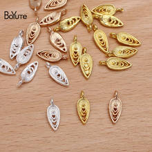 BoYuTe (500 Pieces/Lot) 5*13.5MM Metal Alloy Teardrop Charms Materials DIY Handmade Jewelry Findings Components 2024 - buy cheap