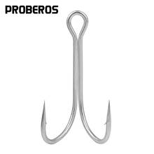 PROBEROS Saltwater Fishing Hook Lacklustre and Smooth Pure Tin Layer Duple Hooks 1#-1/0-2/0-3/0 High Carbon Steel Fishhook 2024 - buy cheap