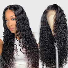 Haever 13x4 Water Wave Human Hair Lace Front Wigs New Hair Glueless Lace Wigs With Baby Hair Peruvian Wig Pre Plucked 180%  Remy 2024 - buy cheap