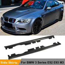 Carbon Fiber Side Skirt Bumper Extension Lip For BMW 3 Series E92 E93 M3 2008 - 2013 Side Skirts Extension Lip Apron Splitters 2024 - buy cheap