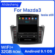 Экран Tesla для Mazda 3 tesla still 2010 2011 2012 android 9,1, автомобильный радиоприемник, мультимедийный плеер 2din GPS 2.5D 9,7 дюйма для Bose 2024 - купить недорого