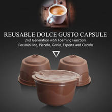 200 раз dolce&gusto многоразового пользования капсульные фильтры Пластиковые Многоразовые капсулы для Nescafe Эспрессо кофеварка заправка пустые стручки 2024 - купить недорого