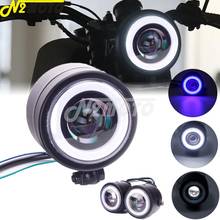 Motorcycle LED Angle Eye Single/Twin Dual Dominator Headlight Front Lighting for Harley Sportster Dyna Cafe Racer Chopper Bobber 2024 - buy cheap
