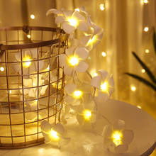 Luzes de led florais artificiais 6m/3m, cordão de luz para natal, pátio, decorações para casa, ar livre, guirlanda de fadas, casamento, diy 2024 - compre barato