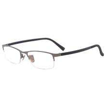 Овальные Полуободковые очки для мужчин и женщин, металлическая оправа для рецептурных линз при близорукости, прогрессивные для чтения 2024 - купить недорого