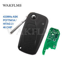 3 Btns 433MHz ID46 Special Flip Remote Key For Fiat Panda 2003 2004 2005 2006 2007 2008 2009 2010 2011 2012 Replace Genuine Key 2024 - buy cheap