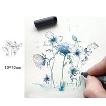 New Arrivals Sketch flowers Clear Stamps for DIY Scrapbooking Card Rubber Stamps Making Photo Album Crafts Transparent Stamps 2024 - buy cheap