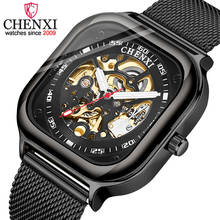 Chenxi relógio de negócios masculino automático mecânico relógio de pulso aço inoxidável à prova dwaterproof água esqueleto tourbillon marca superior watche 2024 - compre barato