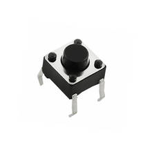 100pcs 6*6*5mm Light touch switch DIP4 Touch button Touch switch 6*6*5 keys button DIP 4pin 6x6x5 black button 2024 - buy cheap