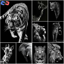 Nabi Diamond Painting Black White 5D DIY Full Square Diamond Embroidery Animals Cross Stitch Mosaic Rhinestone Home Decor 2024 - buy cheap