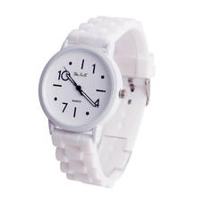 Silicone Watches Women Men Sports Jelly Gel Analog Quartz Wrist Watch Ladies Female Rubber Hours Clock White Relogio Reloj 2024 - buy cheap