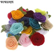 4.5cm baby DIY Handmade Rose Flower Accessory Without Hair Band No Clips Small Flower Wedding Children Accessories 15pcs/lot 2024 - buy cheap