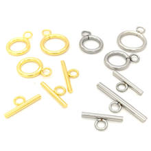 100% Stainless Steel Toggle Clasps Hooks Connectors For Bracelets Necklace Jewelry Findings Silver Color/Golden Wholesale 100pcs 2024 - buy cheap