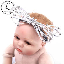 Повязки на голову из искусственной кожи с бантом для новорожденных мальчиков и девочек, детские аксессуары для волос бохо, нейлоновые эласт... 2024 - купить недорого