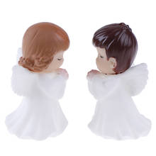 2Pcs Angels Figurines Miniature Well Workmanship Odorless Sculpture Ornament For Desktop Car Garden Cake Decoration 2024 - buy cheap