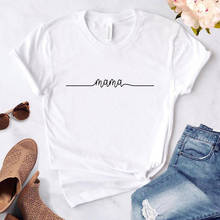 2021 New Hot Summer Casual T-shirt women Fashion Lady Tops tees shirt females MAMA Letters Print T shirt Simple 90s Girls Tshirt 2024 - buy cheap