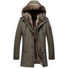 Parka Real Coat Men Winter Jacket Natural Raccoon Fur Liner Warm Jackets and Coats Parkas Hombre 2020 4163 KJ2977 2024 - buy cheap