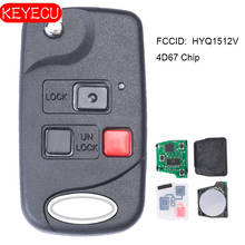 KEYECU Replacement Flip Remote Key Fob for Lexus GX470 LX470 2003 2004 2005 HYQ1512V 4D67 2024 - buy cheap