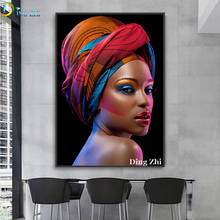 Pintura de diamante 5D para mujer africana desnuda, mosaico bordado de punto de cruz, decoración hecha a mano, póster 2024 - compra barato