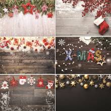 Vinyl Custom Photography Backdrops Prop Festival Christmas day Wooden Planks  Photography Background #21101 2024 - buy cheap