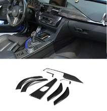 4D Carbon Fiber Interior Trim Dashboard Center Cover Car Accessories Fit For BMW F30 F36&F80 M3 2012-up 2024 - buy cheap