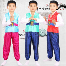 Kids Hanbok Traditional Korean Costume Baby Boy Asian Clothes Retro Dance Outfit Children Ethnic Style Performance Cosplay Party 2024 - buy cheap
