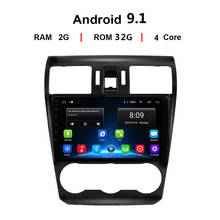 Автомагнитола 2 Din для Subaru Forester, мультимедийный видеоплеер с экраном 9 ''2.5D, Android 9,1, GPS-навигацией, для Subaru Forester XV WRX 2013-2018 2024 - купить недорого