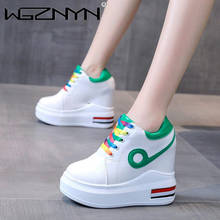 Hot Sales Women Chunky Sneakers Fashion Platform Sneakers Ladies Brand Wedges Casual Shoes for Woman Leather Sports Dad Shoes 2024 - buy cheap