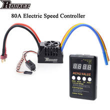 Rocket 80A Beast Brushless Motor Sensorless ESC Electric Speed Controller 6V 3A BEC for 1/10 RC Monster Buggy Baja Car 3660 3670 2024 - buy cheap