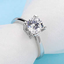 inbeaut D Color Moissanite Ring Original 92 5 Sterling Silver Excellent Cut Pass Diamond Test W Letter Moissanites Wedding Rings 2024 - buy cheap
