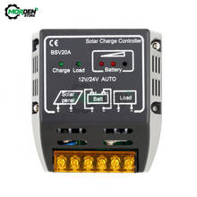 20A 12V/24V Solar Panel Charge Controller Battery Regulator Safe Protection PWM Battery Charger Regulators 2024 - купить недорого