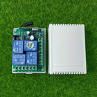 Receptor do sistema de interruptores com controle remoto sem fio, 12v, 4 canais, transmissor à prova d'água, para porta de garagem, lâmpada, venezianas - especificações Receptor do sistema de interruptores com controle remoto sem fio, 12v, 4 canais, transmissor à prova d'água, para porta de garagem, lâmpada, venezianas - especificações