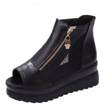 2020 Summer Comfortable Sandals Women Platform Sandals Fashion Shiny color Rhinestone casual Shoes Woman Sandals  D006 2024 - buy cheap