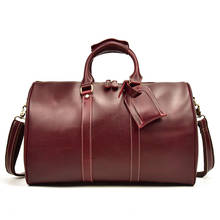 Men Genuine Leather Travel Bag Large Capacity Women Hand Luggage Travel Duffle Bag Weekend Bags Reistas Shoulder Crossbody Bag 2024 - buy cheap