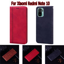 Funda abatible para Xiaomi Redmi Note 10, Carcasa protectora para teléfono, BILLETERA, libro de cuero para Redmi Note 10, Funda 2024 - compra barato