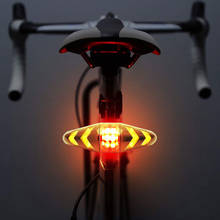 Luz traseira de bicicleta c17, acessório ao ar livre, sinal de seta com controle remoto sem fio, direção, luz de advertência 2024 - compre barato