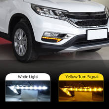 CSCSNL 2Pcs For Honda CRV CR-V 2015 2016 LED DRL daytime running light with turn signal yellow function daylight 2024 - buy cheap