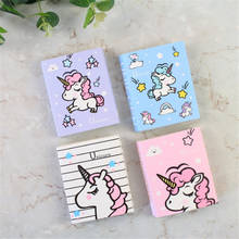 Cute Cartoon Unicorn Party Memo Pad 4 Folding N Times Sticky Paper Notes Memo Notepad Bookmark Writing Pads Gift Stationery 2024 - buy cheap
